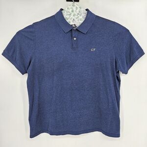 Vineyard‎ Vines Shirt Mens XL Edgartown Polo Short Sleeve Casual Preppy Blue